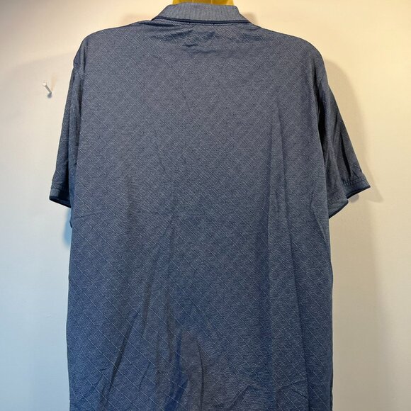 Greg Norman for Tasso Elba Men's Blue Luxury Performance Polo – Size Large - Picture 3 of 4